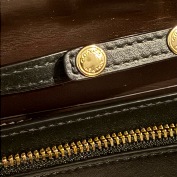 Coach F38636 Hayden Foldover Black Floral Tooling crossbody/clutch - Picture 6 of 8